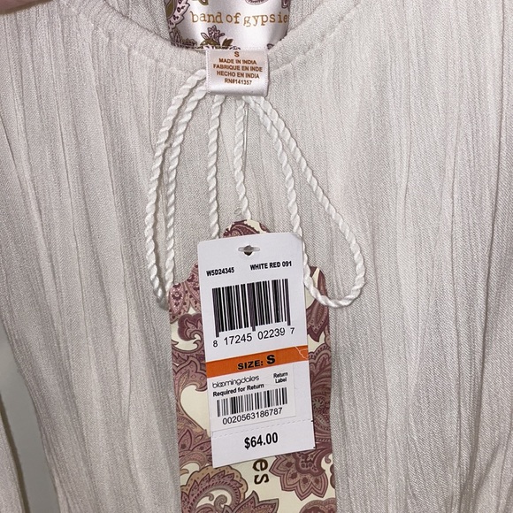 Brand new with tags! BAND OF GYPSIES off the shoulder Blouse - Picture 5 of 5